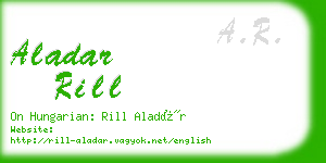 aladar rill business card